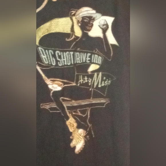 Vintage Tommy Bahama Black Polo Style shirt Sz XL Long - Picture 8 of 9